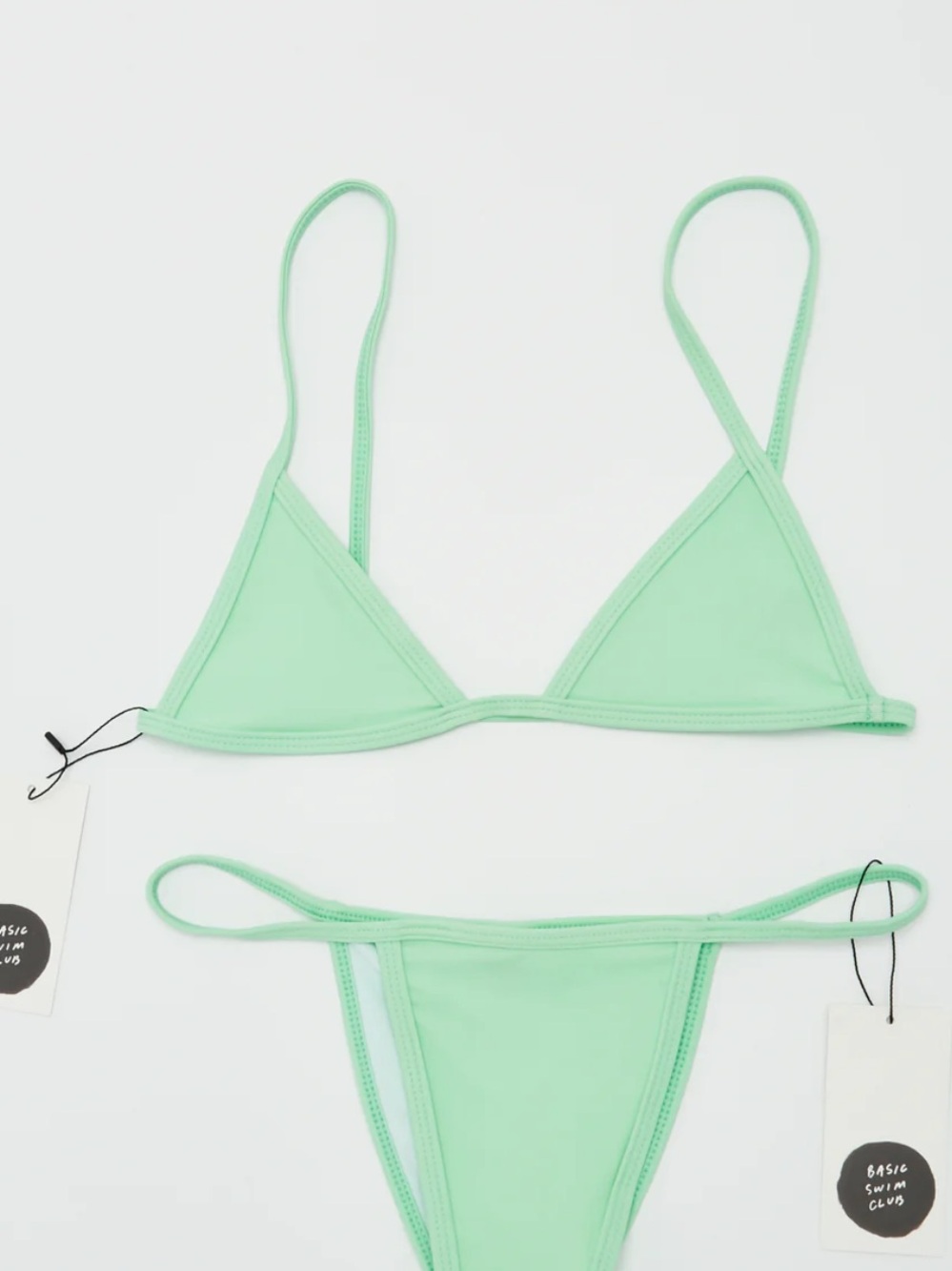 NWT Mint Triangle Bikini Top